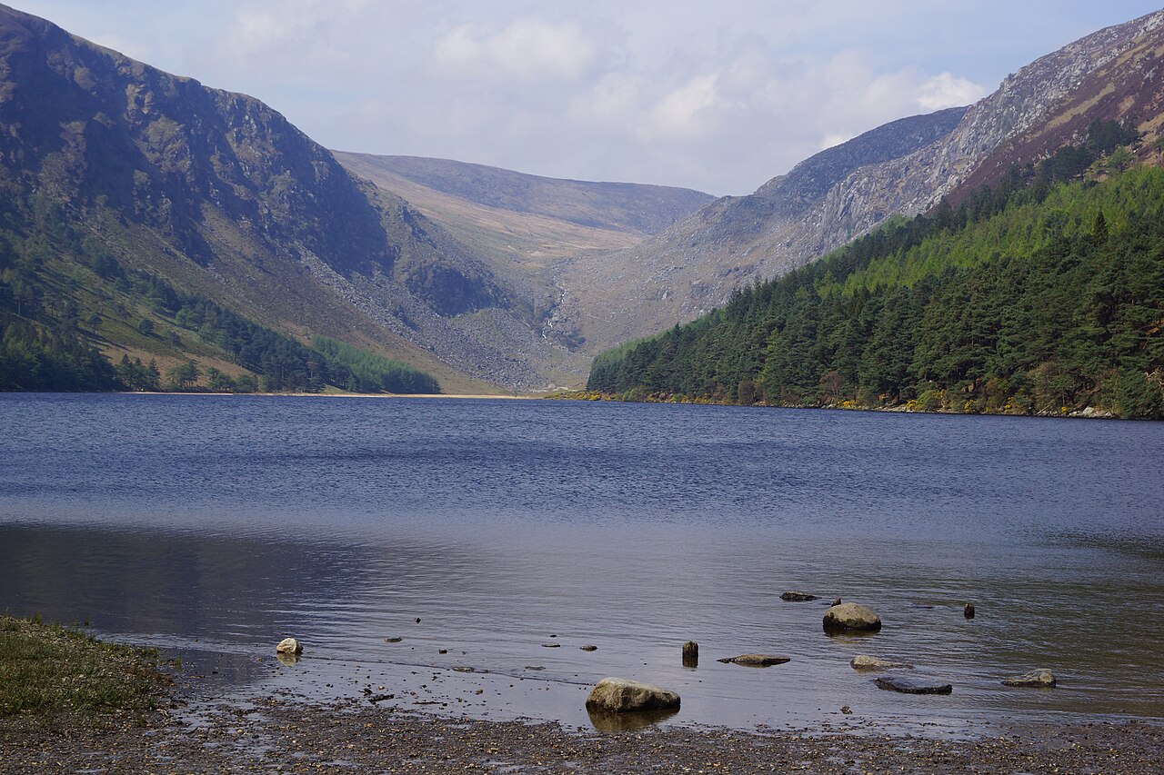 The Upper Lake at Glendalough, the landscape of St. Kevin’s hermitage