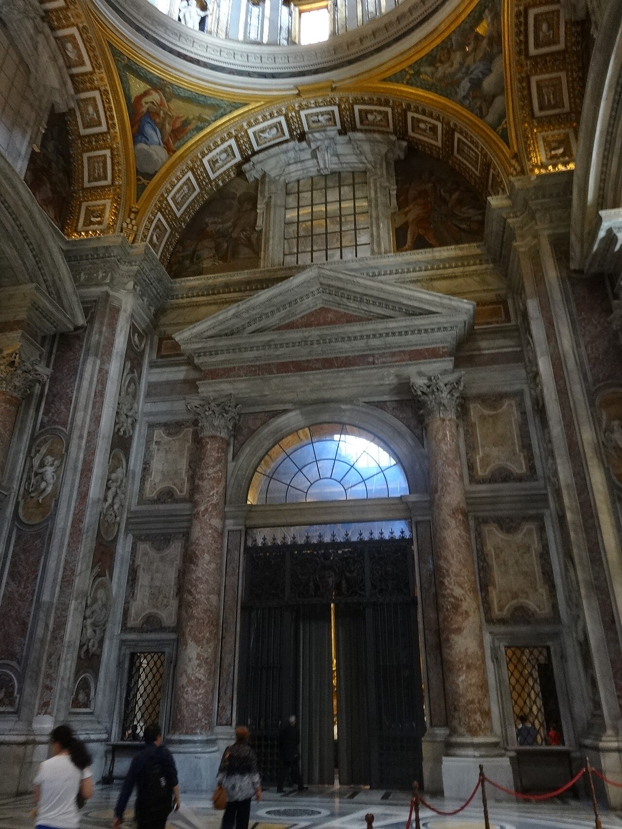 Interior view of the Blessed Sacrament Chapel in St. Peter's Basilica