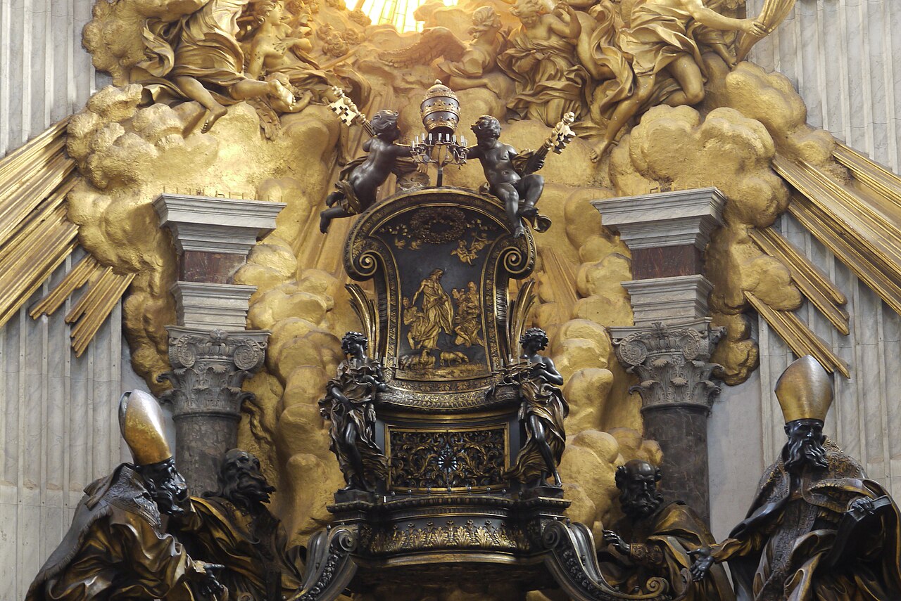 Bernini's Cathedra Petri monument in the apse of St. Peter's Basilica