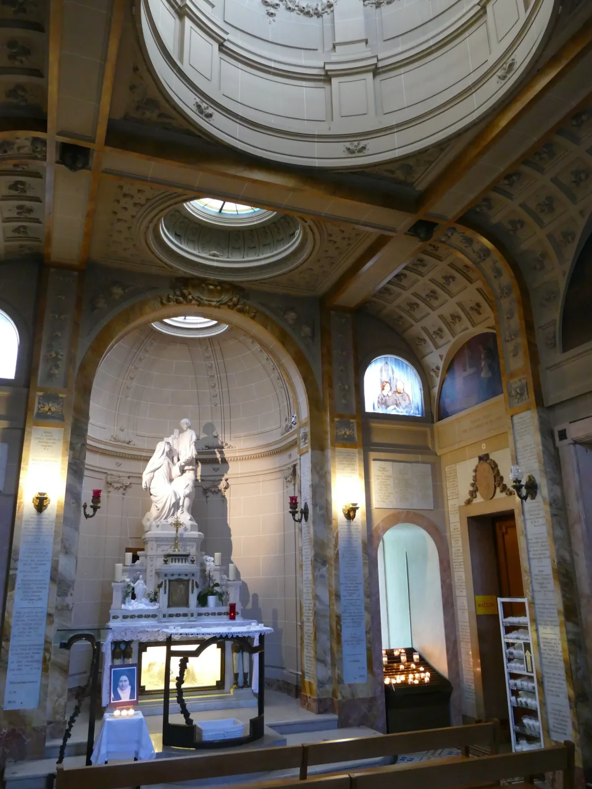 The interior of the chapel built beside the Martin family house in Alençon.
