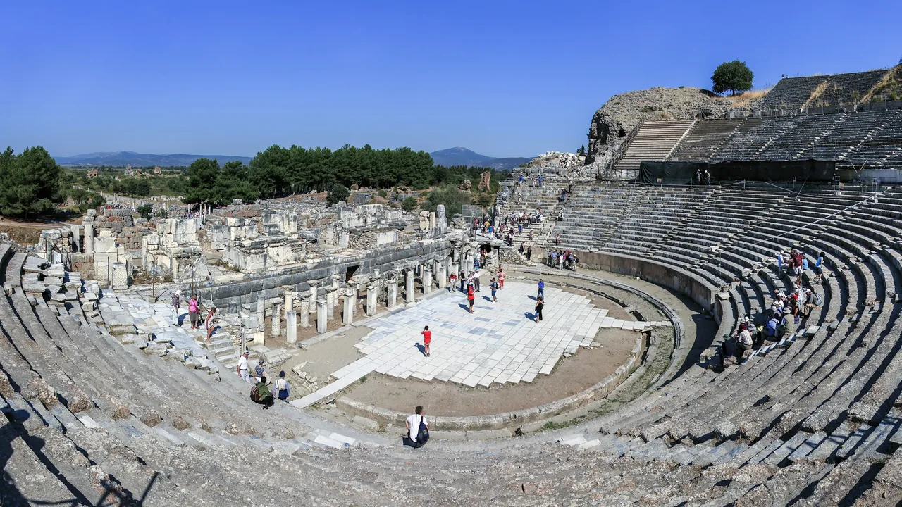 The Great Theatre within ancient Ephesus.