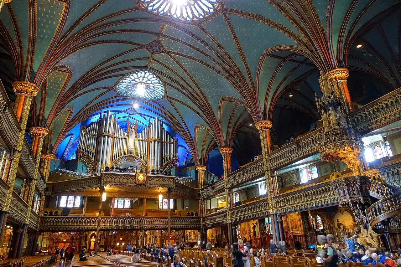 Notre-Dame Basilica of Montréal in Québec.