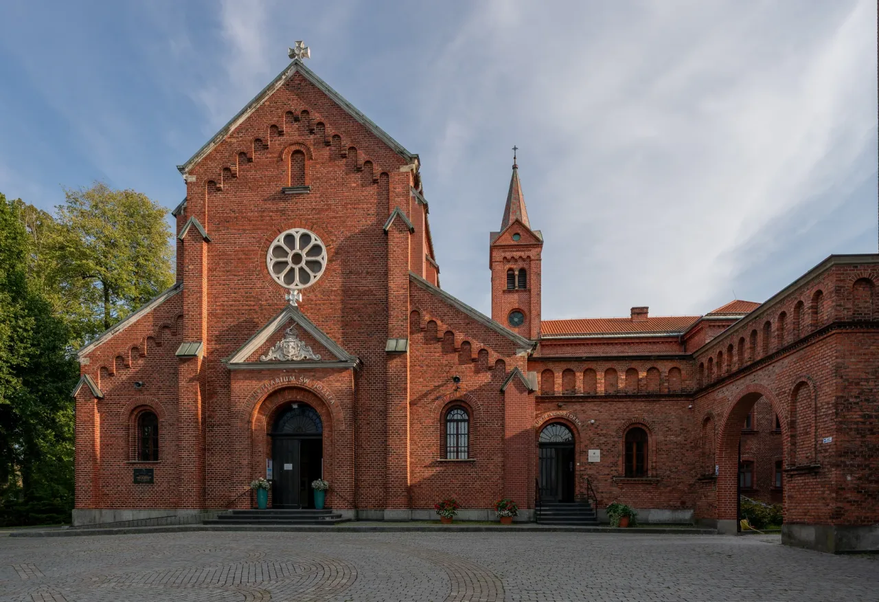 The Church of Saint Joseph and its Carmelite monastery in Wadowice, Poland.